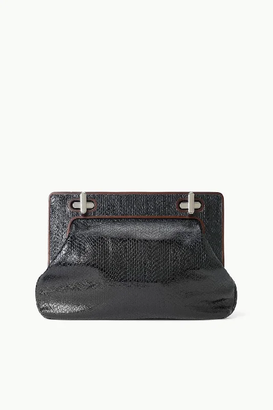 ALBA FRAME CLUTCH | BLACK