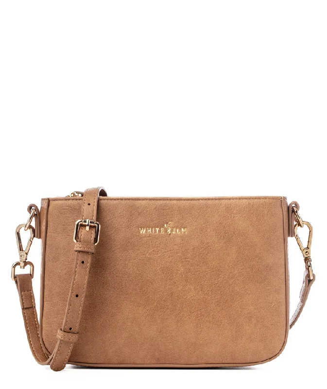 Ara Convertible Crossbody Clutch - Almond