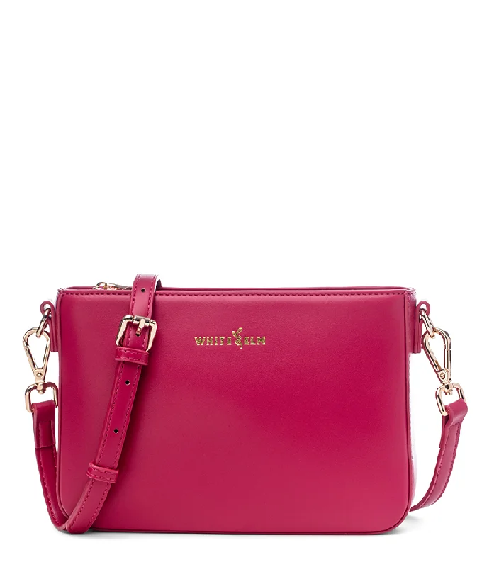 Ara Convertible Crossbody Clutch - Cranberry