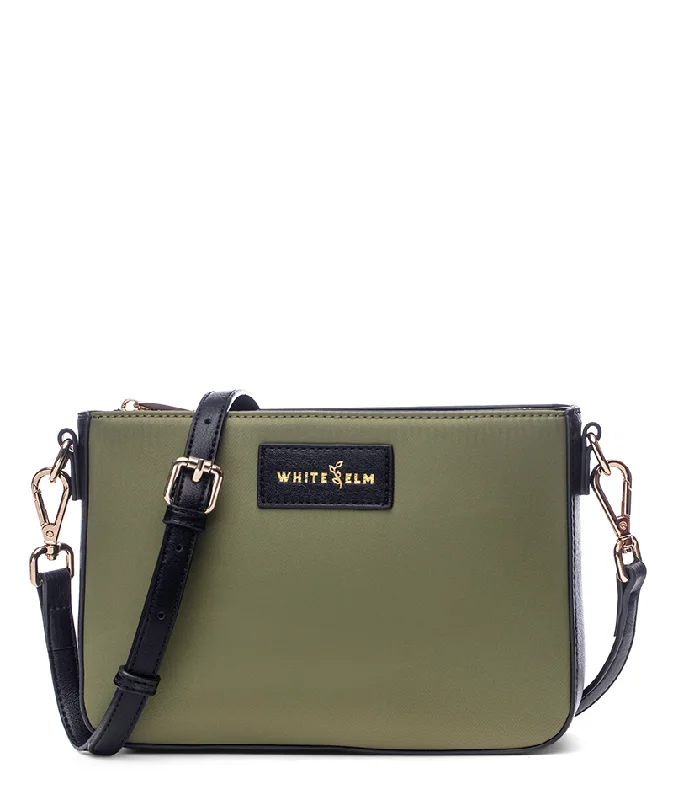 Ara Convertible Crossbody Clutch - Green Nylon