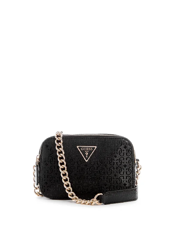 Black Noelle Logo Crossbody Camera Bag