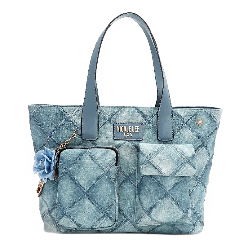 BLUE FLOWER SATCHEL