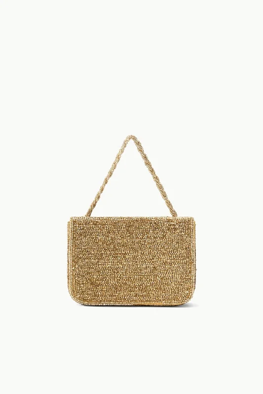 CARMEN BEADED BOX BAG | GOLD