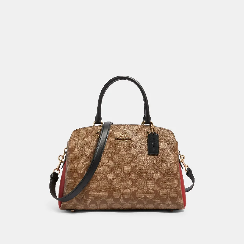 Coach Outlet Lillie Carryall In Colorblock Signature Canvas