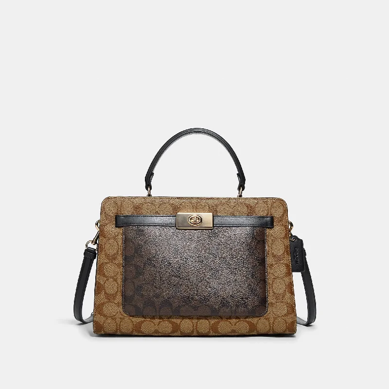 Coach Outlet Lane Carryall In Blocked Signature Canvas