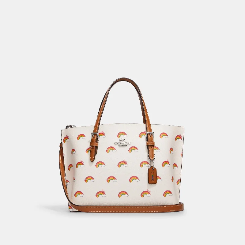 Coach Outlet Mollie Tote 25 With Rainbow Print