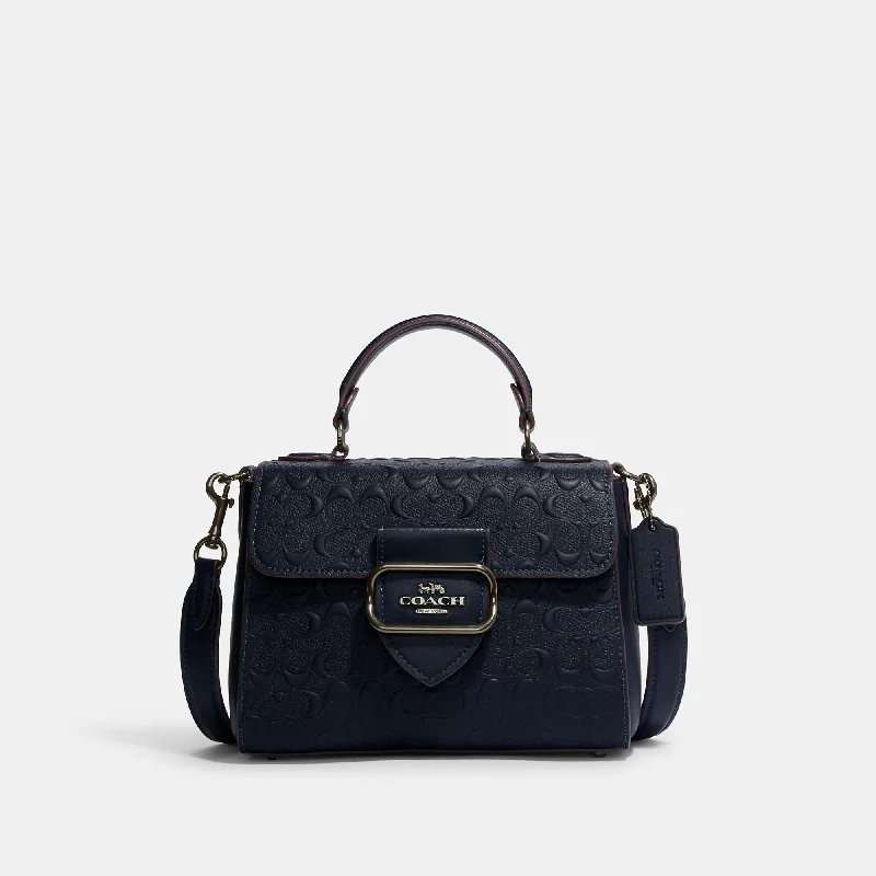 Coach Outlet Morgan Top Handle Satchel In Signature Leather