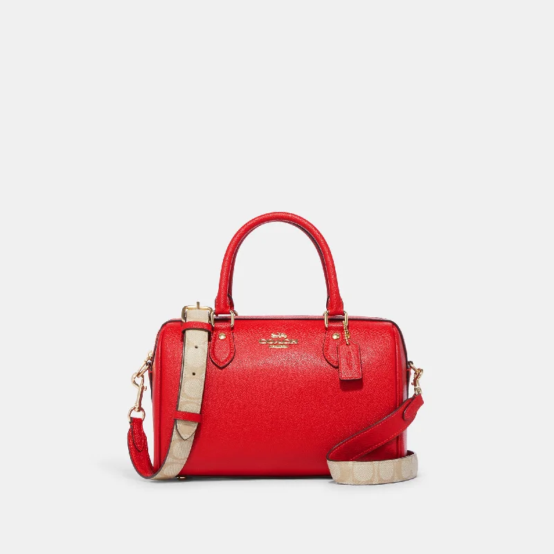 Coach Outlet Rowan Satchel With Signature Canvas Detail