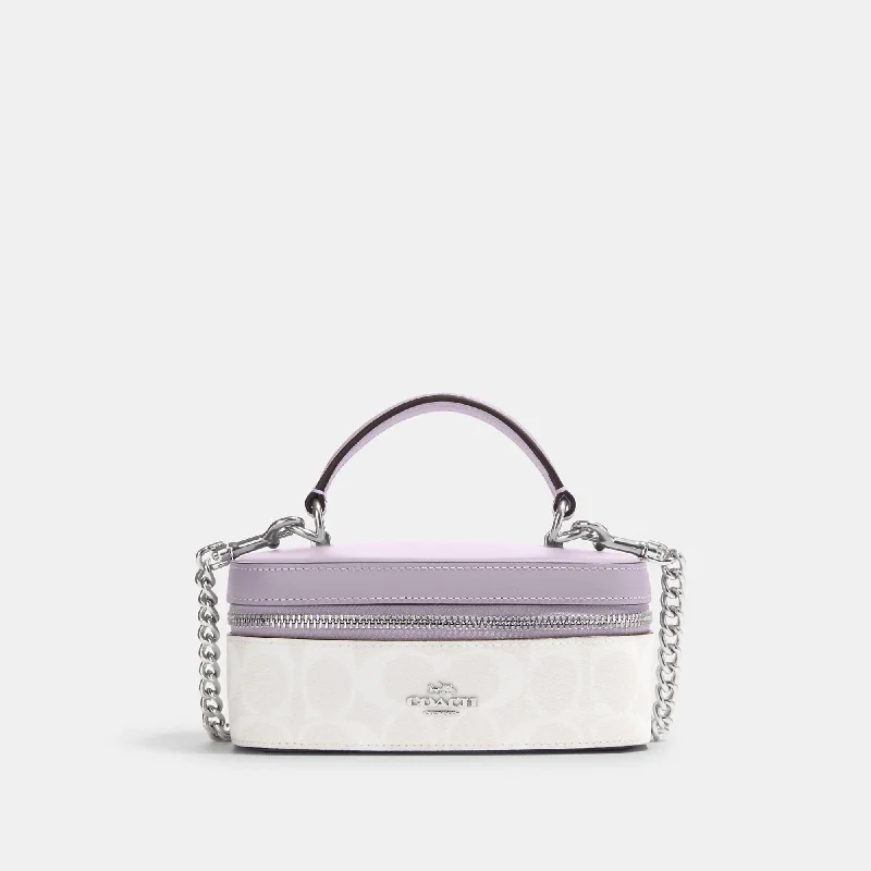 Coach Outlet Train Case Crossbody In Signature Canvas