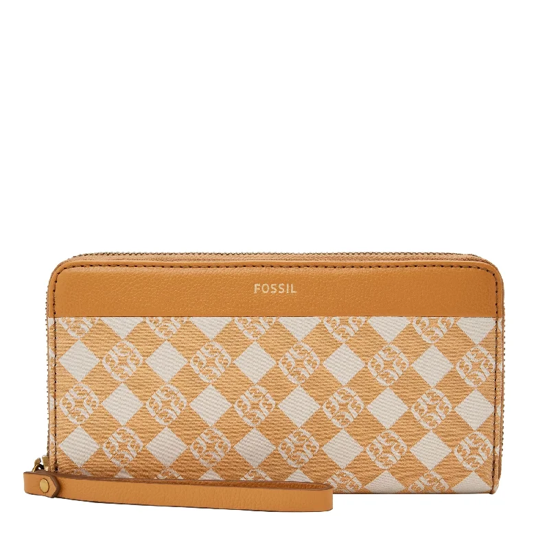 Fossil Women's Jori Jacquard Zip Clutch