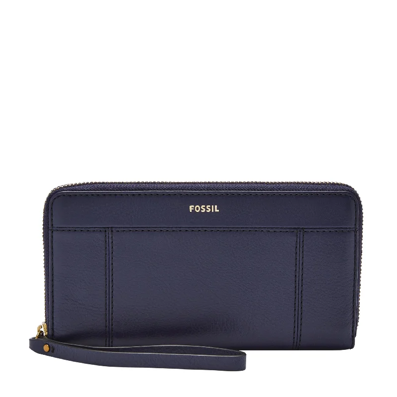 Fossil Women's Jori Leather Zip Clutch