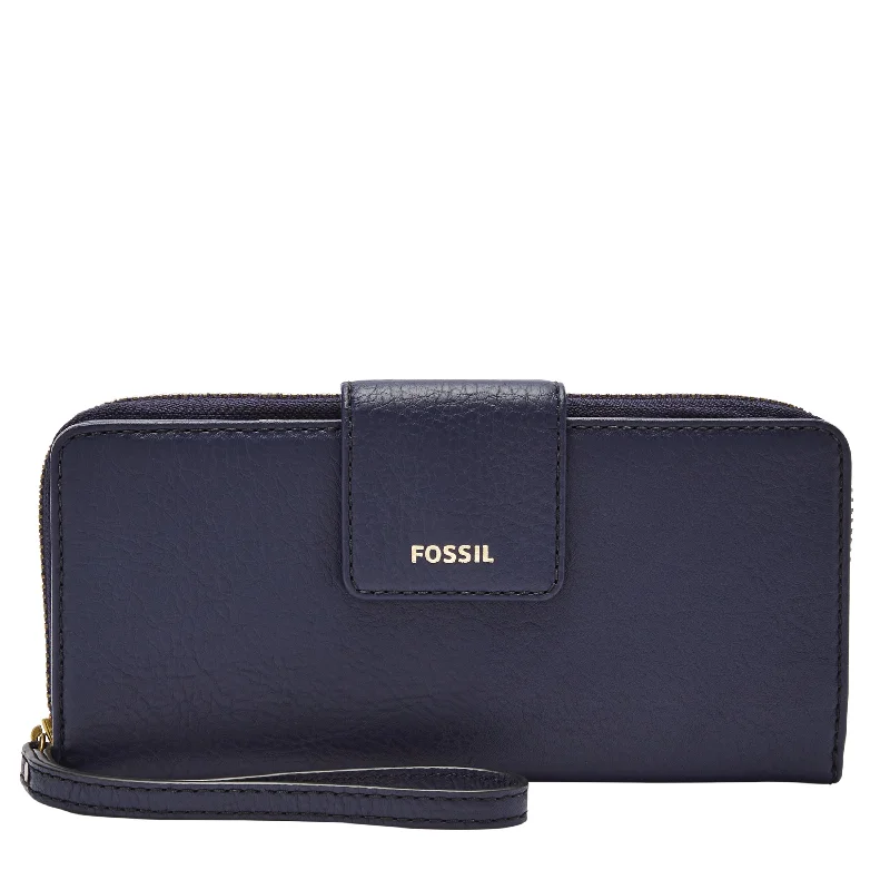 Fossil Women's Madison Leather Zip Clutch