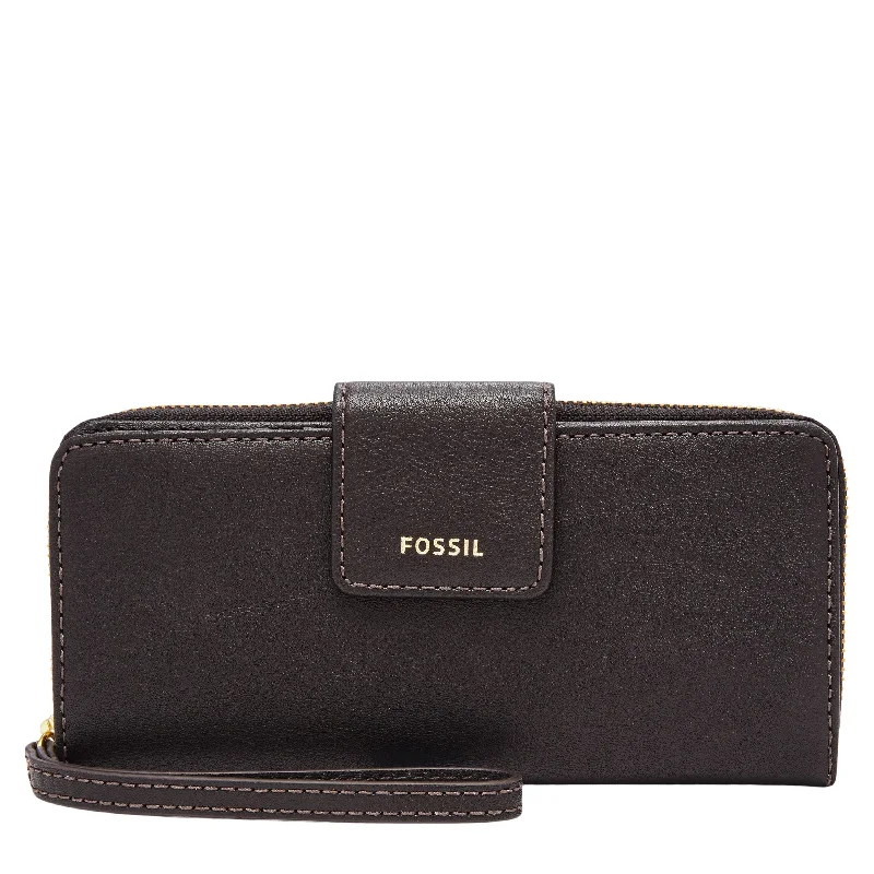 Fossil Women's Madison Leather Zip Clutch