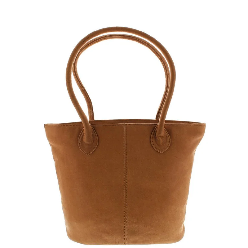 GABEE LEATHER JANE TOTE TAN