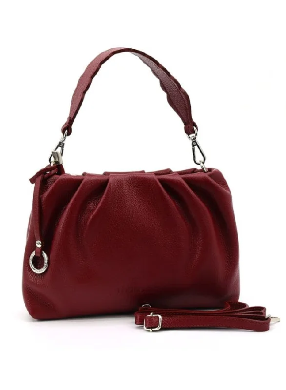 Gai Mattiolo Italian Leather  Handbag with a Detachable Shoulder Strap