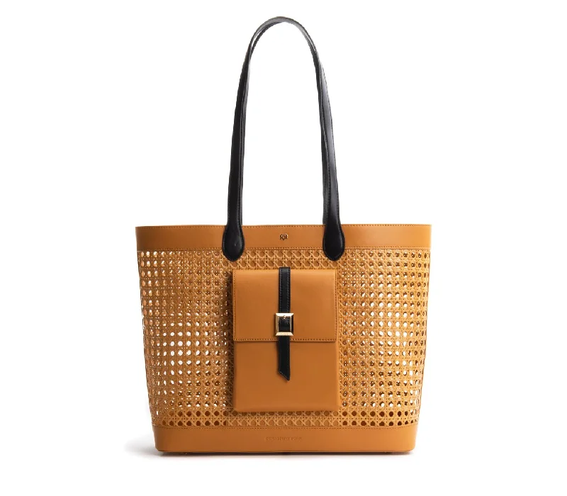 Gunas New York St. Tropez Tan Straw Tote