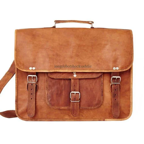 Enduring ladies' bag-Large Satchel with Front Pocket and Handle