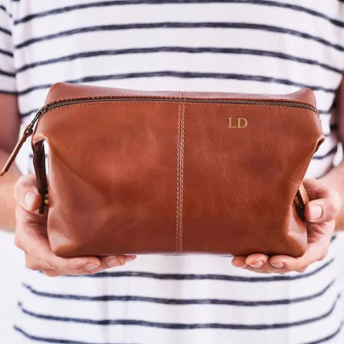 Pebble ladies' bag-Leather Wash Bag