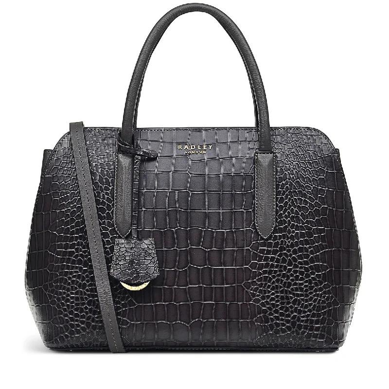 Liverpool Street 2.0 Faux Croc - Medium Ziptop Satchel