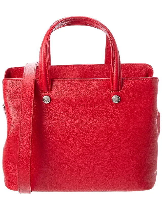 Longchamp Le Foulonne Leather Top Handle Tote