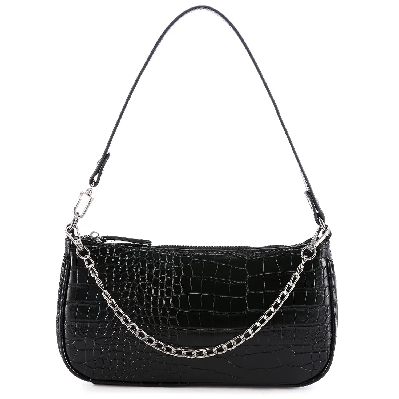 LOVEVOOK Crocodile Pattern PU leather Small Purse for Women Retro Classic Tote HandBag Ladies Shoulder Clutch Purse Bags