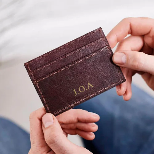 Mens Leather Credit Card Holder