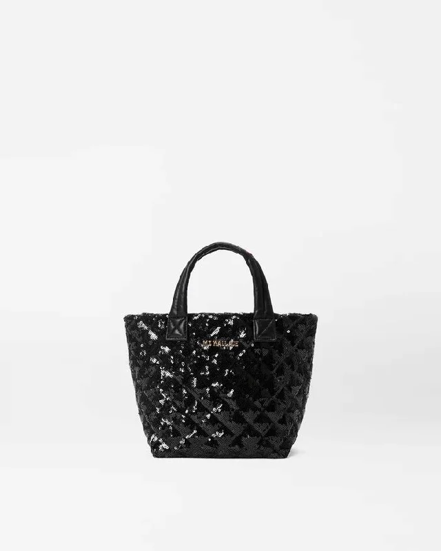 Metro Tote Deluxe Micro Black Sequin