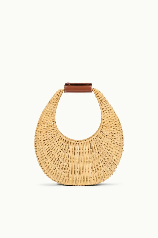 MINI MOON WICKER BAG | NATURAL