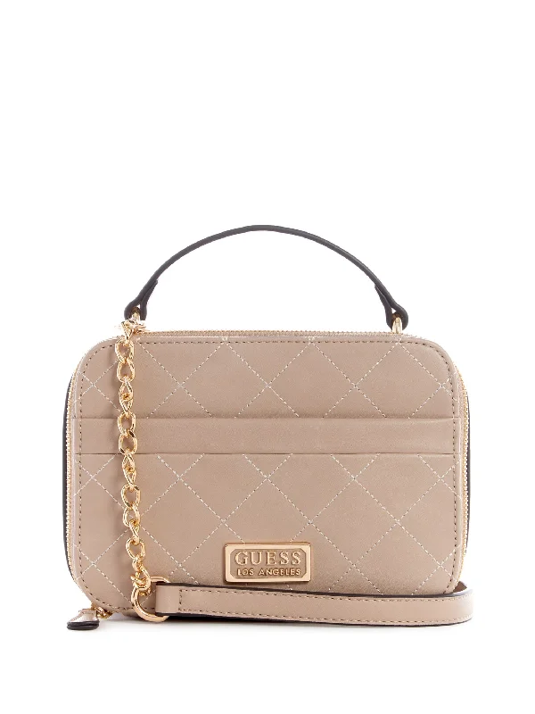 Mirabelli Quilted Mini Double Zip Crossbody