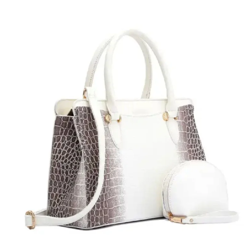 Pure and Chic White Leather Bag for Women