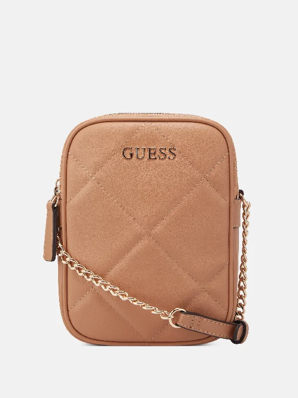 Quincey Quilted Mini Double-Zip Crossbody