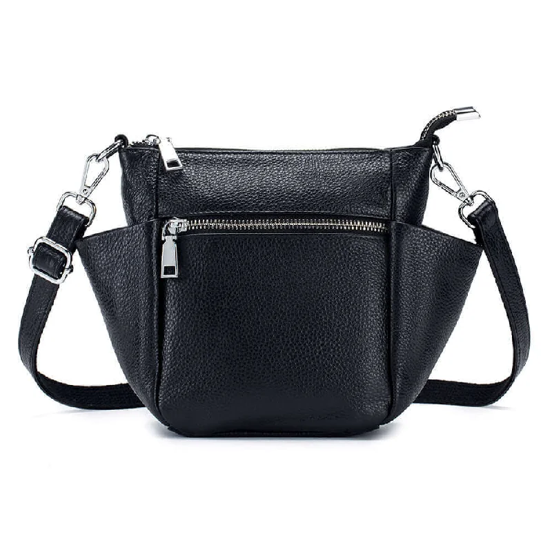 Soft Leather Minimalist Shoulder Crossbody Bag