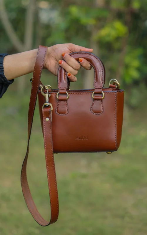 Brown Leather Sling Bag: Elevate Your Urban Style, Art: BG-1569