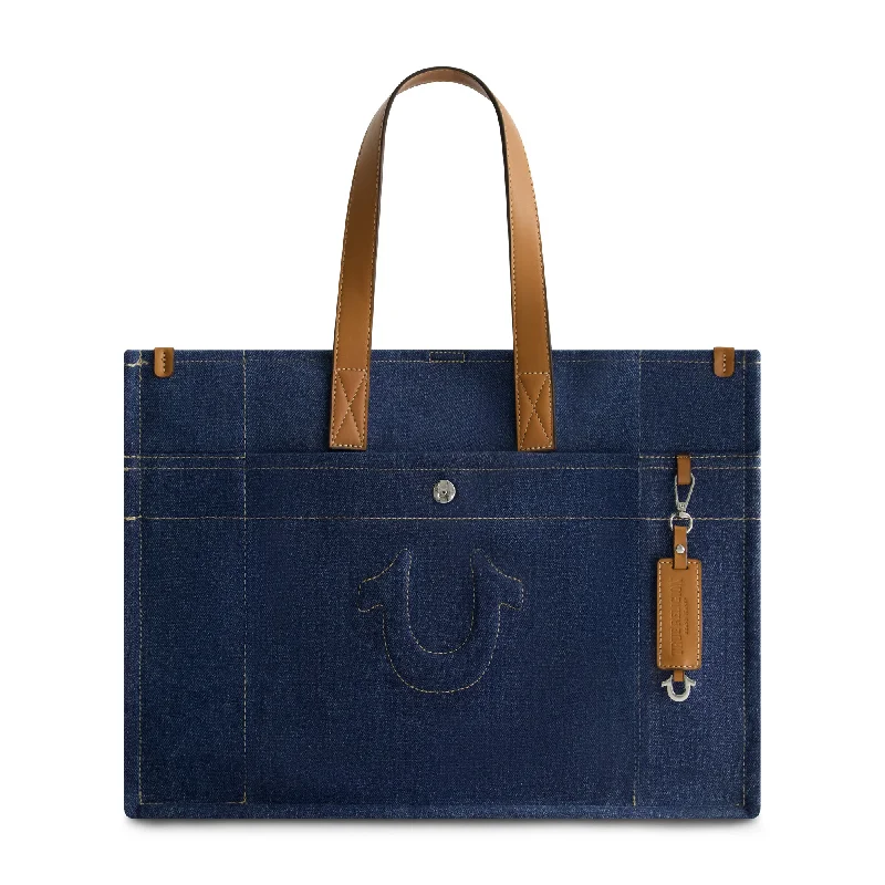 STITCHED HORSESHOE LARGE TOTE