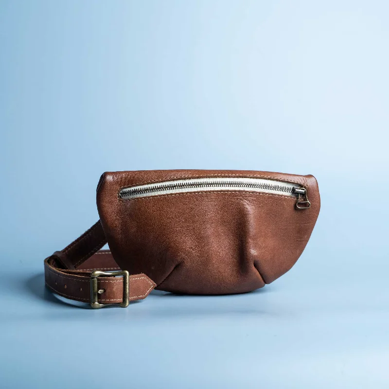 The Sage Crossbody Fine Leather Fanny Pack Bag