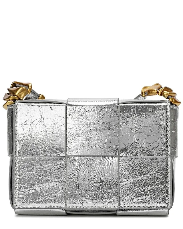 Tiffany & Fred Woven Metallic Leather Crossbody