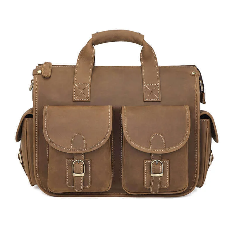 Vintage Leather Laptop Bag | Handbag, Shoulder & Crossbody