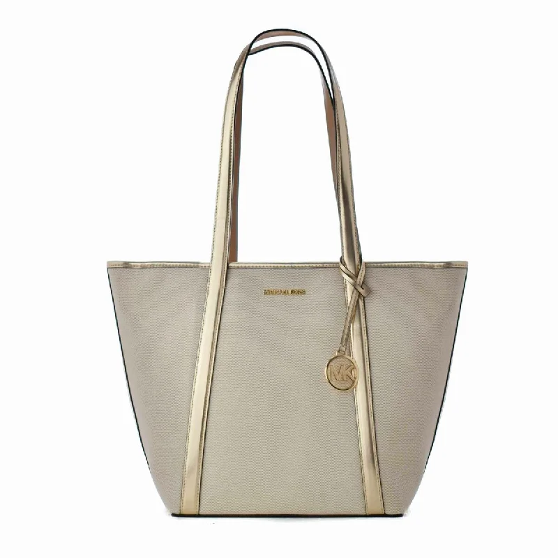 Michael Kors PRATT Tote Shoulder Bag Gold