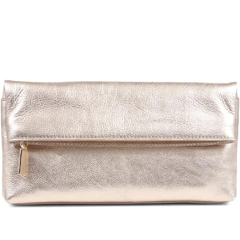 Wylie Fold-over Metallic Clutch - WYLIE / 323 893